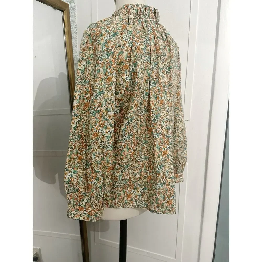 RAILS Amal Floral Blouse Small Long Sleeve Multi Top - Picture 10 of 13